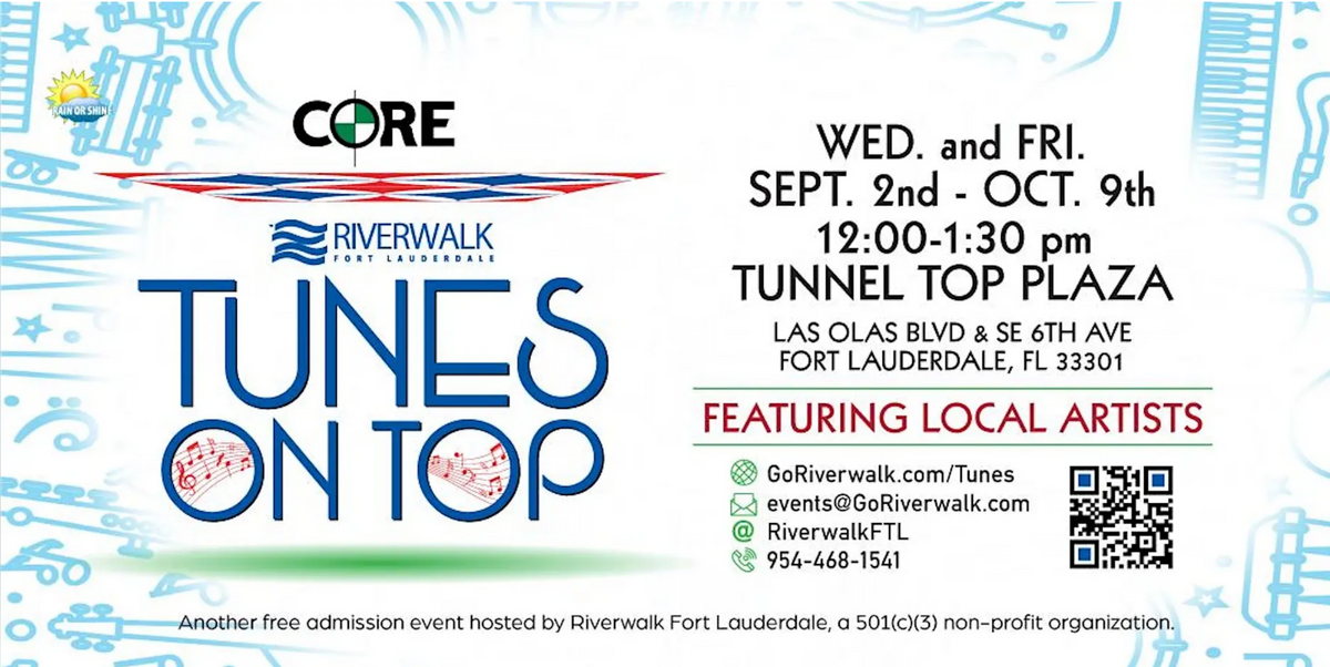 Call to Artists: Tunes on Top Event Series Wednesdays and Fridays September 2nd - October 9th